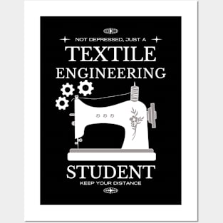 Textile Engineering - Black Version - Engineers Posters and Art